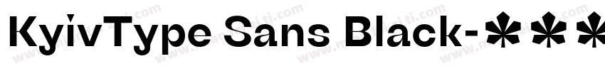 KyivType Sans Black字体转换